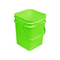 Food Grade 5 Gallon 20 Litre Plastic Square Bucket Pail Suitable For Fish Tank Storage Box Sauce Grain Packaging Usage