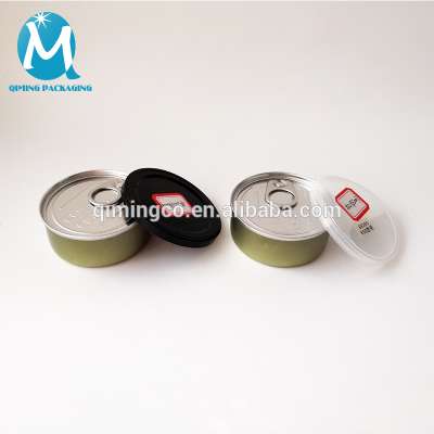 Promotion Small Tuna Food Tin Cans With Lids