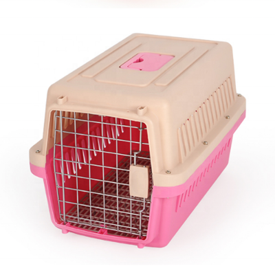 Outdoor Plastic Pet Dog Cat Carrier Air Travel Carrier Crates