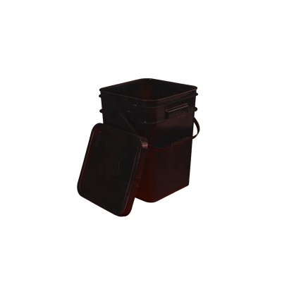 Recycled colorful 20 liter square plastic pail