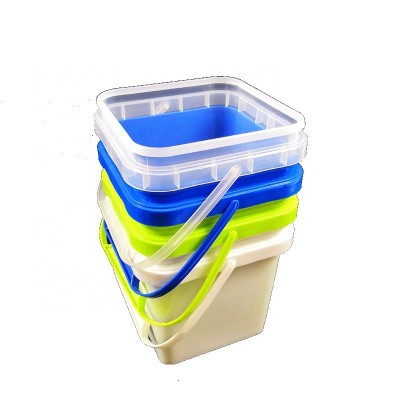 Wholesales Durable Food Grade 10 Liter Square Plastic Pail