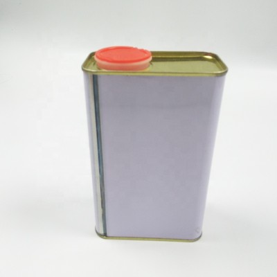 Factory Wholesale Square Tin Can With Screw Top Lid