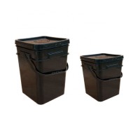 Food grade super quality square black plastic bucket