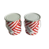 cans metal patterned stainless can tin can with lid